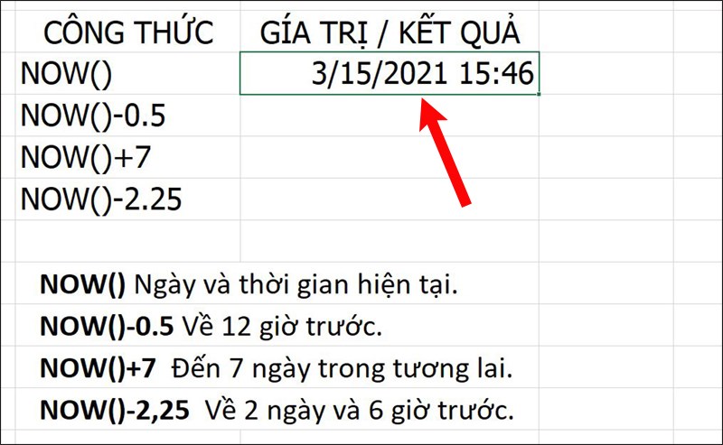 Nhấn Enter để hiển thị kết quả.